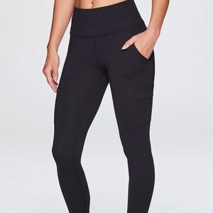 Avalanche supply company stretch leggings for hiking & outdoors, sz small, black